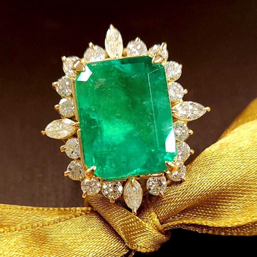 高品質!コロンビア産 11.527ct 天然エメラルド 2.275ct 天然
