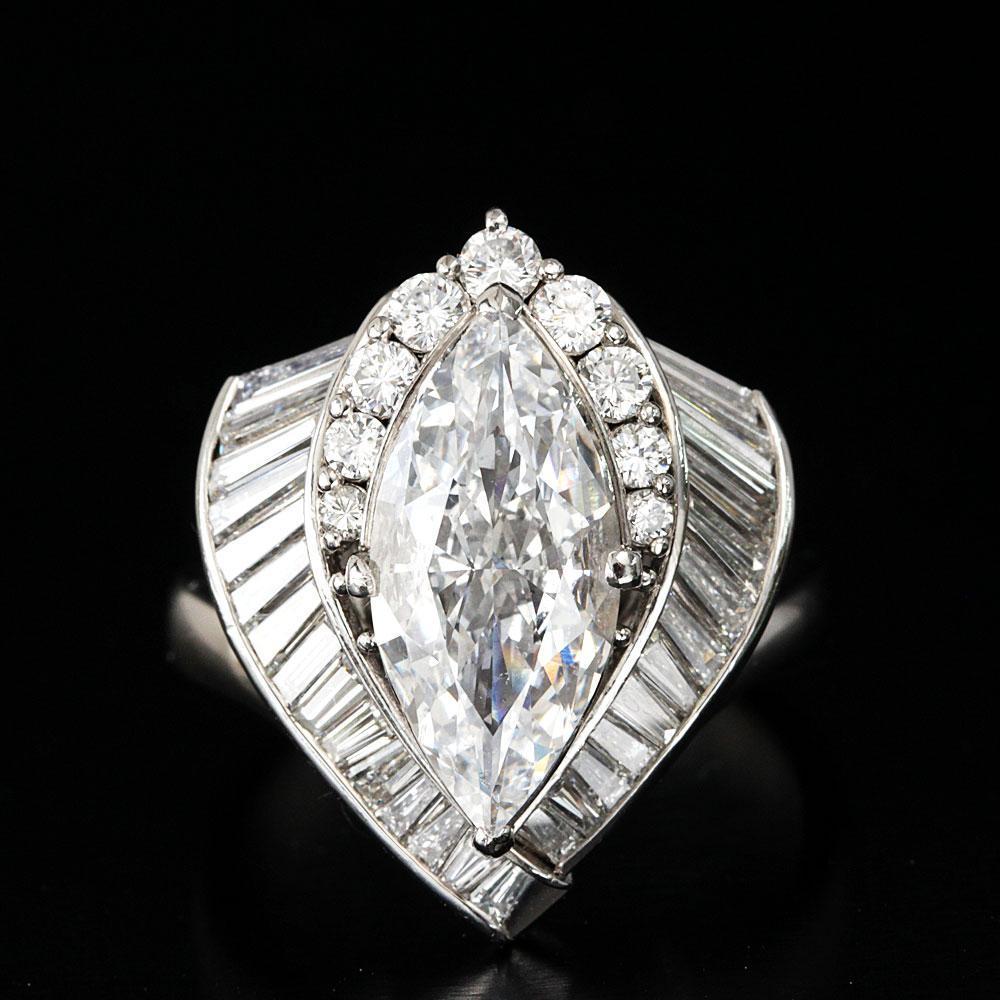 2.084ct D 컬러 VVS2 Type2A Mercise Natural Diamond Platinum PT900 링 링 [CGL인증서로]