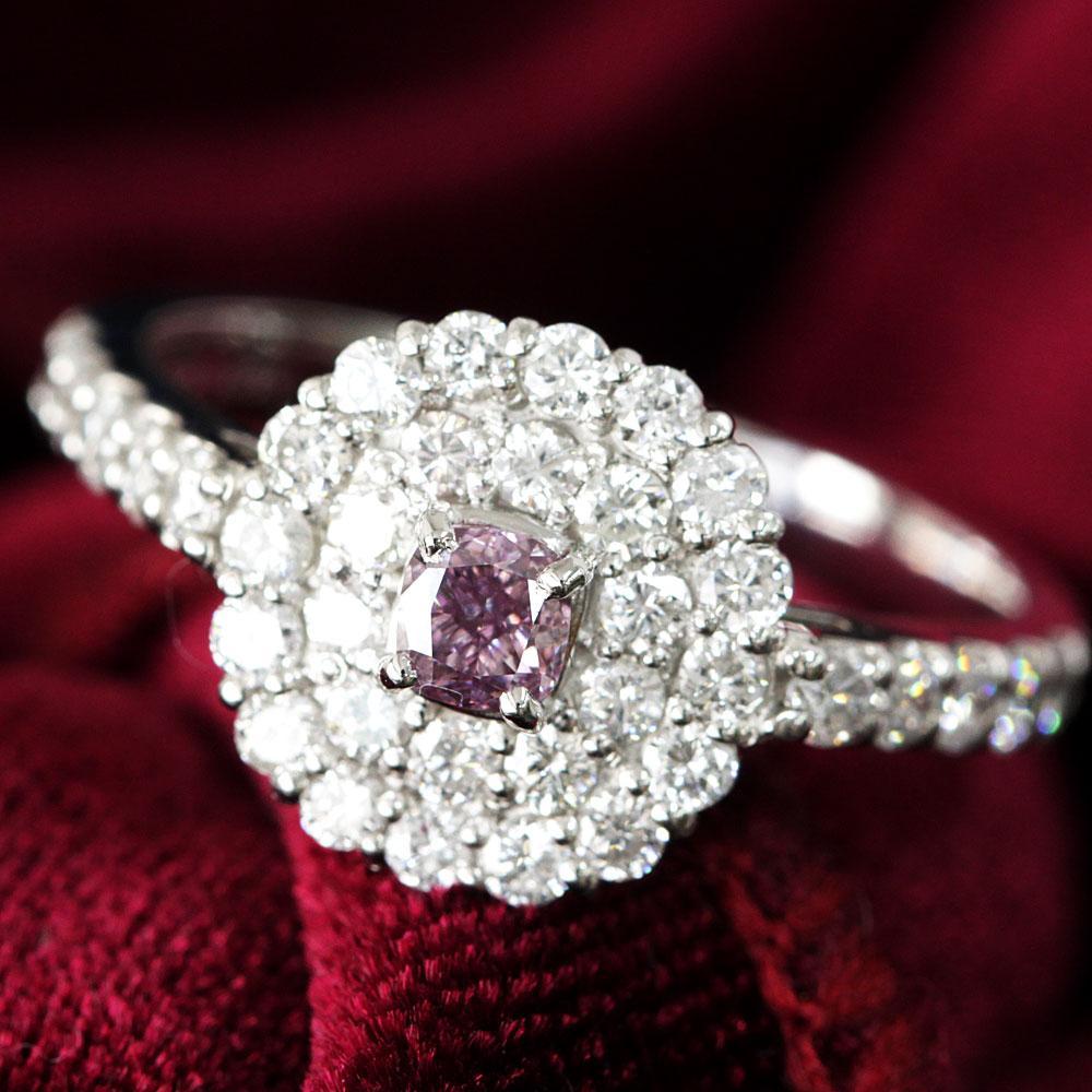 超希少 0.237ct FANCY DEEP PURPLE PINK ファンシー ディープ パープル