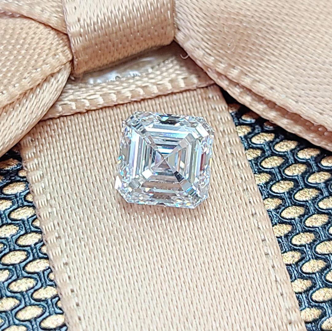 World's highest quality!  1.01ct D Color FL 2EX Natural Diamond Asscher Cut looseGIA Certificate of Authenticity