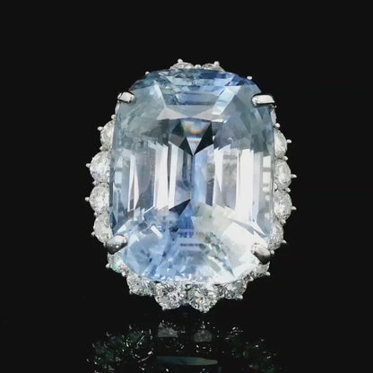 43.60ct 非加熱 サファイアリング 動画