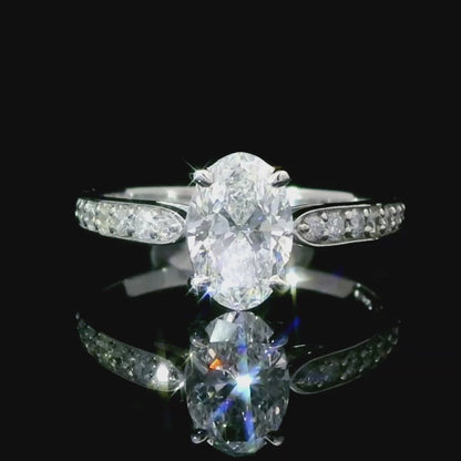 The supreme brilliance! Superb beauty! 1.01ct D IF EX Diamond Platinum Pt950 Ring [with GIA Certificate].