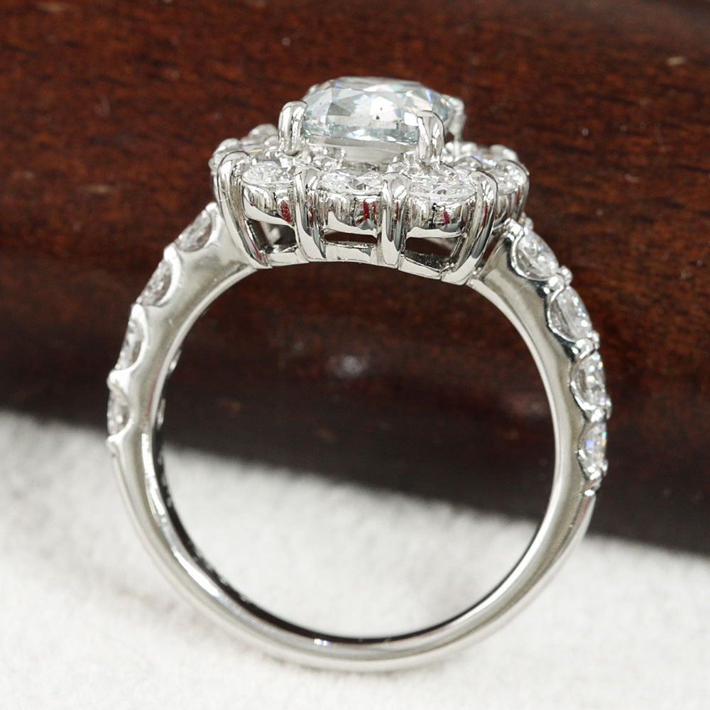 1.397ct SI 天然 ブルーダイヤモンド PT900 プラチナ リング 指輪 4月の誕生石【中央宝石研究所鑑定付】