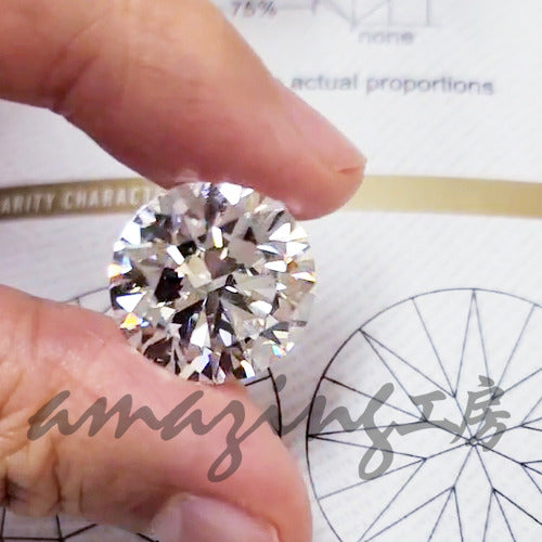 20.23ct D Color Flawless 3EX TYPE2A Natural Diamond Round Brilliant Cut Loose Diamond [GIA Certificate