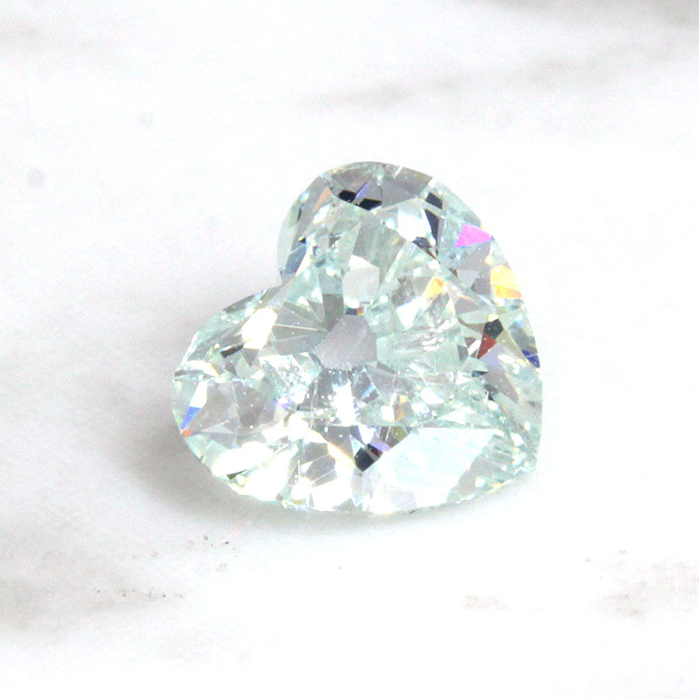 トリート 0.109ct FANCY GREENISH BLUE ルース ダイヤ-