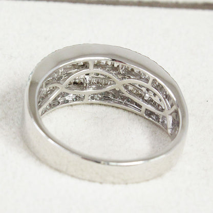 0.75ct 파라이바 토르말린 다이아몬드 K18 WG White Gold Eternity Ring  [감별서]