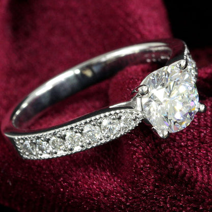 世界最高品質 1ct D IF 3EX ダイヤモンド Pt900 プラチナ リング 指輪 4月の誕生石 【 GIA 鑑定書付 】
