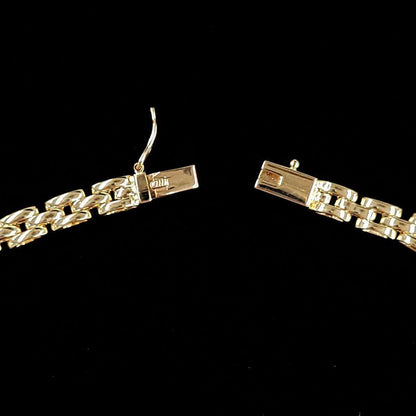 Unique! Slide diamond 0.4ct K18 YG yellow gold bracelet with April birthstone 18k gold [with certificate