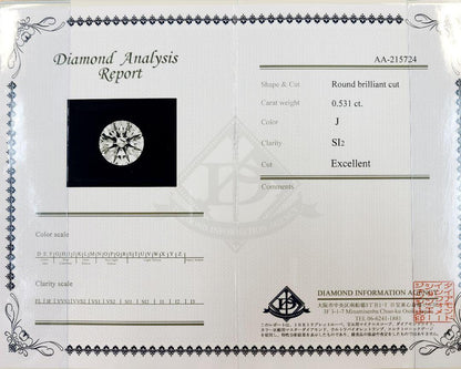 Gira Gira 0.5ct SI EX Diamond Pt900 Platinum Halo Ring Ring with April Birthstone Certificate