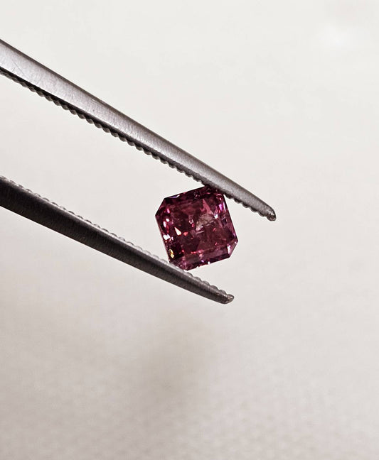 [GIA 감정] 0.33ct Fancy Purplish Red Diamond Natural Red Diamond Rouse 누드 스톤