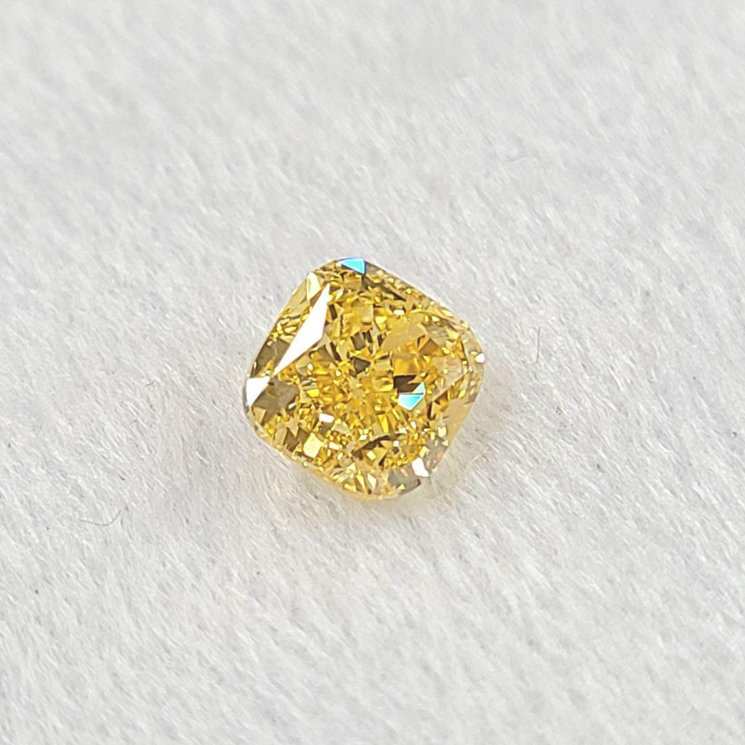 1ct ファンシー インテンス オレンジ イエロー 天然 ダイヤモンド