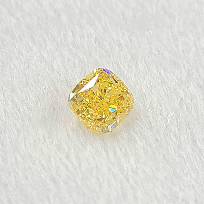 1ct ファンシー インテンス オレンジ イエロー 天然 ダイヤモンド スクエア ルース 裸石 Fancy Intense Orange Yellow GIA 鑑定書付