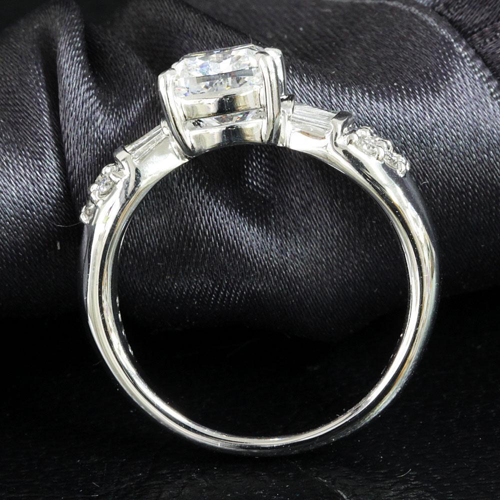 世界最高品質 GIA 1.76ct D FL EX ダイヤモンド プラチナ Pt900 リング 指輪 4月誕生石 無色 透明 無傷 【GIA鑑定書付】