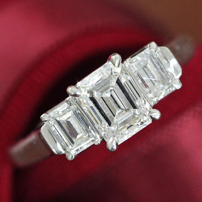 세계 최고 품질! Ex Diamond Platinum PT900 Ring Ring April Birthstone [GIA 평가 포함] 인 경우 불편한 무색 1ct D