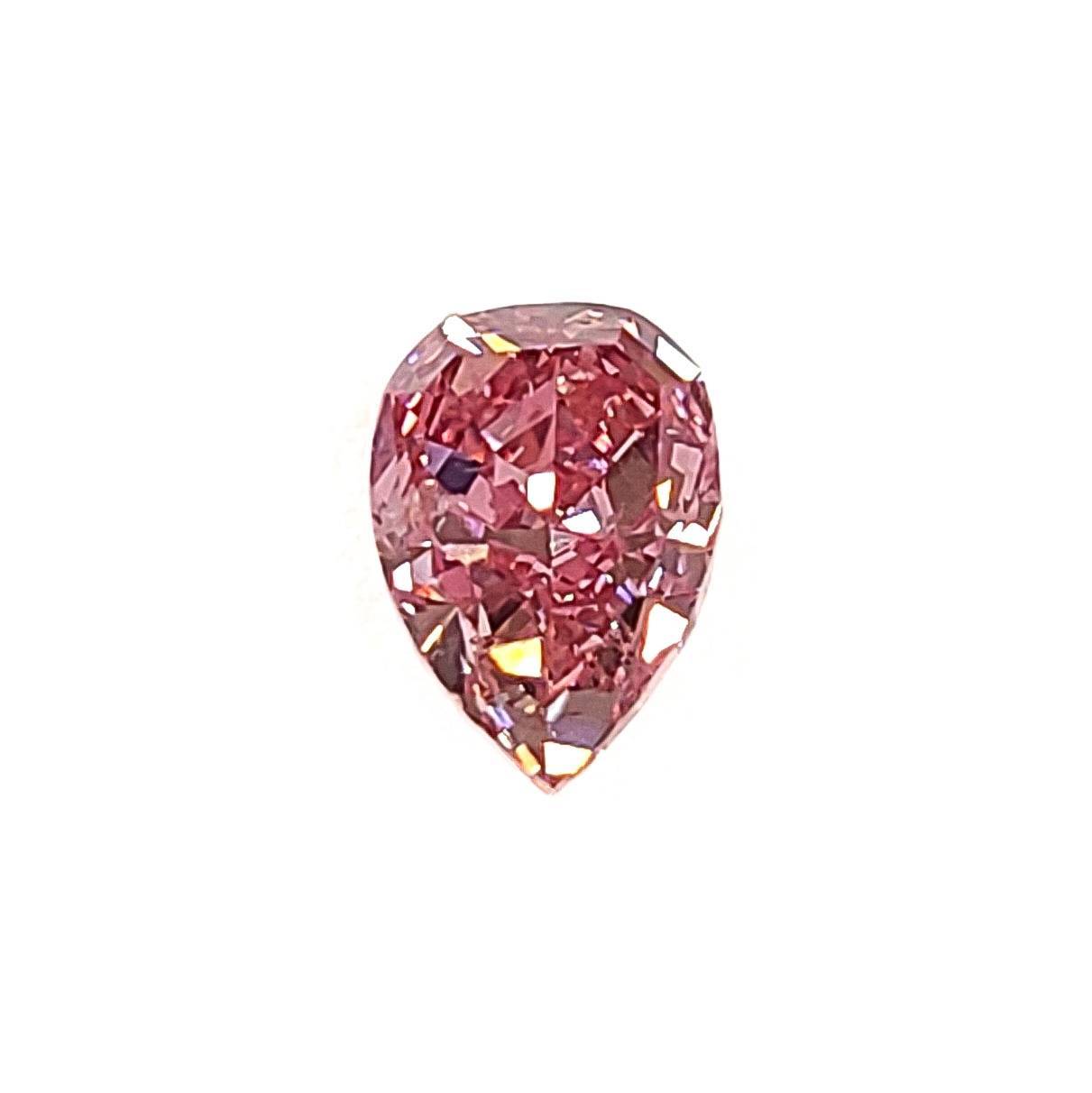 超希少！ Fancy Vivid Pink 1.01ct 天然 ダイヤモンド ルース ペアシェイプ 【 GIA 鑑定書付】