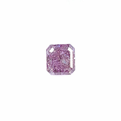 Highest quality! FANCY VIVID PURPLE PINK 0.51ct Natural Diamond loose Rectangle cut [ CGLWith appraisal sorting]