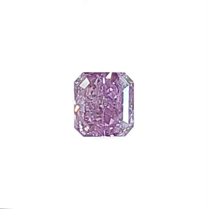 Highest quality! FANCY VIVID PURPLE PINK 0.51ct Natural Diamond loose Rectangle cut [ CGLWith appraisal sorting]