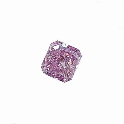 Highest quality! FANCY VIVID PURPLE PINK 0.51ct Natural Diamond loose Rectangle cut [ CGLWith appraisal sorting]