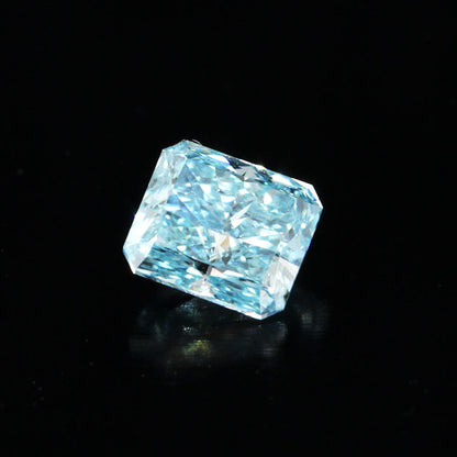 GIA Best Fancy Vivid Green-Blue 0.24ct Natural Diamond Ruth 사각형 컷 [GIA Appraisal]