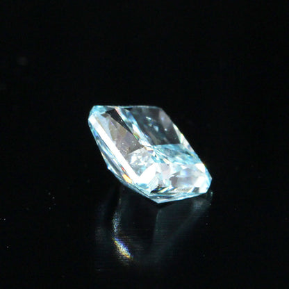 GIA Best Fancy Vivid Green-Blue 0.24ct Natural Diamond Ruth 사각형 컷 [GIA Appraisal]