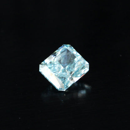 GIA Best Fancy Vivid Green-Blue 0.24ct Natural Diamond Ruth 사각형 컷 [GIA Appraisal]