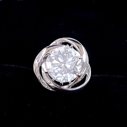 Large! 7ct Natural Diamond F SI GOOD Platinum Pt900 Ring with April Birthstone Certificate