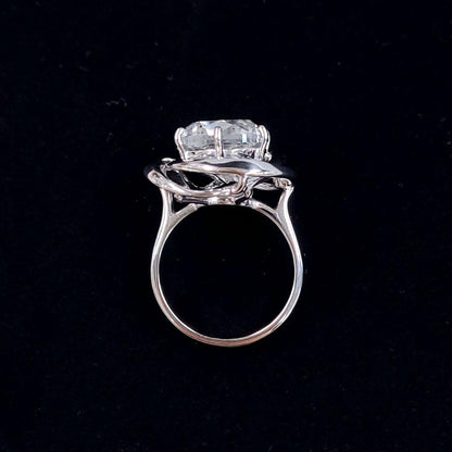 큰 곡물! 7CT 천연 다이아몬드 F SI Good Platinum PT900 Ring Ring April Birthstone [인증서 포함]