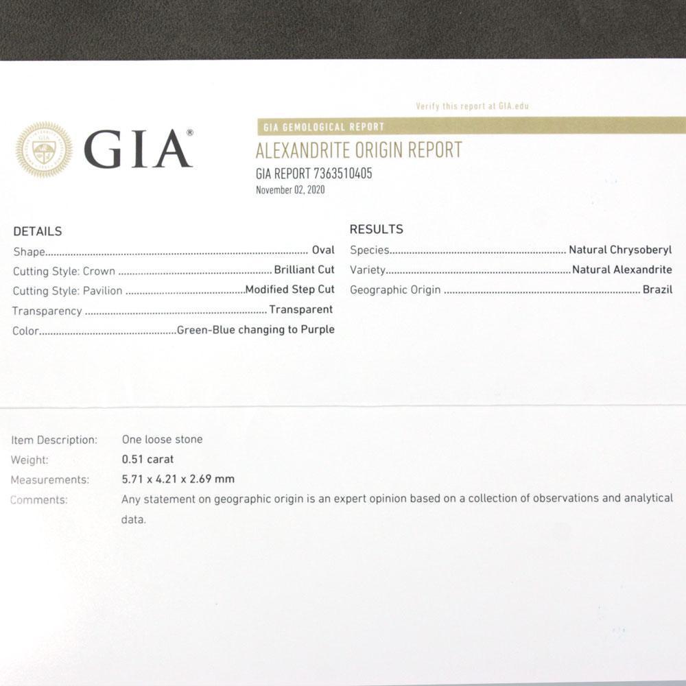 GIA ブラジル産 最高級！ 5ct 天然 アレキサンドライト K18 YG イエローゴールド ブレスレット 6月誕生石 【GIA鑑別書付】