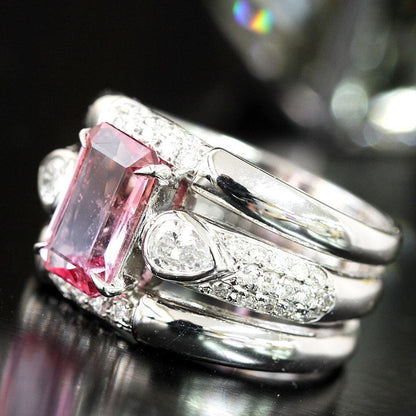 幸運を呼ぶ宝石! 2.8ct 天然 パパラチアサファイア 天然ダイヤモンド 幸運を呼ぶ宝石! 2.8ct 天然 パパラチアサファイア 天然ダイヤモンド