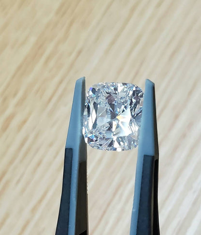 究極美! 最高品質! 完全無傷! 超希少! 5.22ct Fカラー IF クッション カット 天然ダイヤモンド 【GIA鑑定書付 】