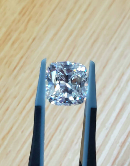 究極美! 最高品質! 完全無傷! 超希少! 5.22ct Fカラー IF クッション カット 天然ダイヤモンド 【GIA鑑定書付 】