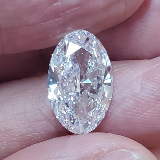 [GIA 감정 포함] 5CT / D 색상 / IF / 2EX Perfect Natural Diamond Rouse 다이아몬드 타원형 브릴리언트 컷