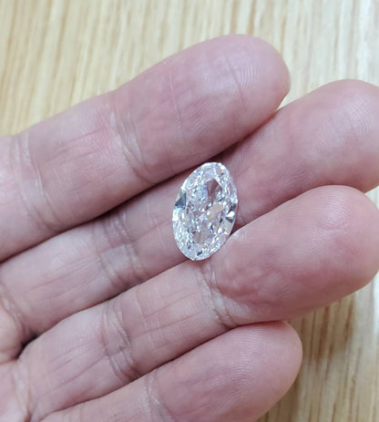 [進行GIA評估] 5CT / D顏色 / IF / 2EX PERSSCE Natural Diamond Rouse Diamond橢圓形明亮切割