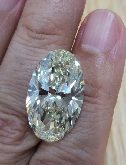 超希少 究極美 ！ 最高峰4アローカット  特大 20.22ct SI-1 オーバル カット 天然ダイヤモンド ルース【GIA鑑定書付き】