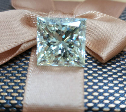 Highest status & asset! Super large glistening! 10.01ct VS-1 square brilliant cut natural diamond loose [with GIA certificate].
