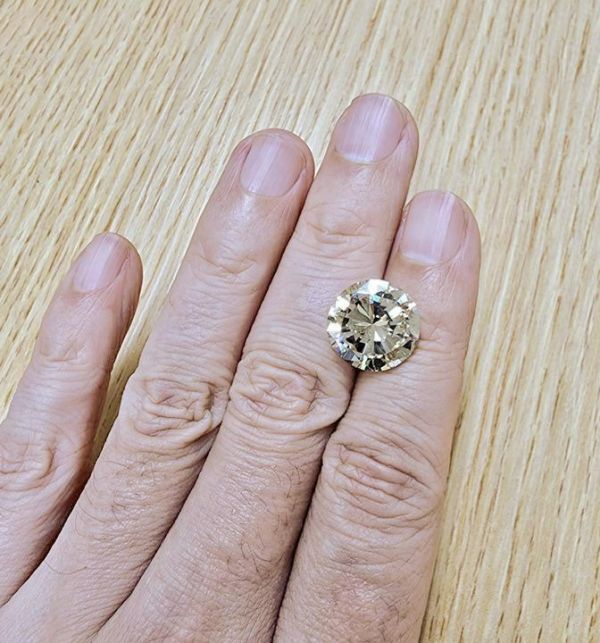 【中央宝石研究所鑑定 】超大粒 ほぼ 10ct 天然 ダイヤモンド ルース ラウンド ブリリアントカット SI-2