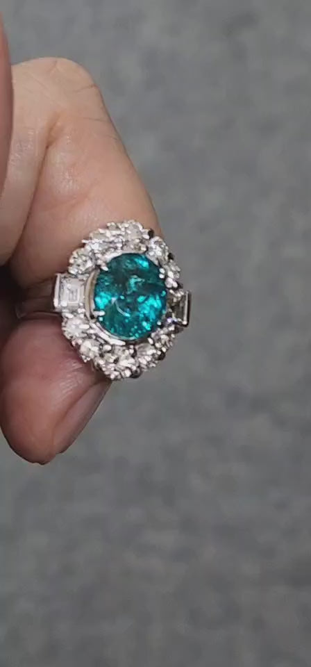 ブラジル産 強ネオンブルー 2.86ct 天然 パライバトルマリン 天然 ...