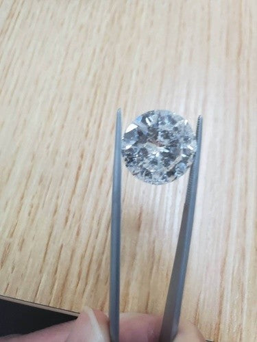 If you want to buy it as an asset, this is it! 11.824ct H color I-1 Good natural diamond loose round brilliant cut [medium treasure appraisal included]