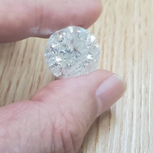 超希少大粒 21.8ct Hカラー I-1 Good 天然ダイヤモンド ルース 裸石