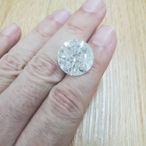 超希少大粒 21.8ct Hカラー I-1 Good 天然ダイヤモンド ルース 裸石