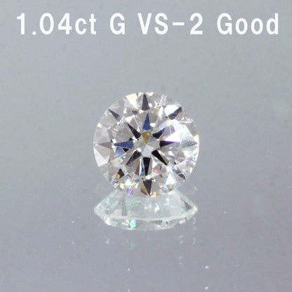 1.04CT G颜色vs-2好的天然钻石 裸钻 圆形品牌削减[与GIA评估]