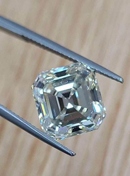 極上美! 大粒 5ct VS-1 アッシャーカット 天然 ダイヤモンド ルース ダイアモンド【中宝鑑定書付 】