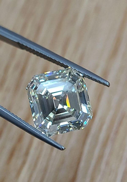 極上美! 大粒 5ct VS-1 アッシャーカット 天然 ダイヤモンド ルース ダイアモンド【中宝鑑定書付 】